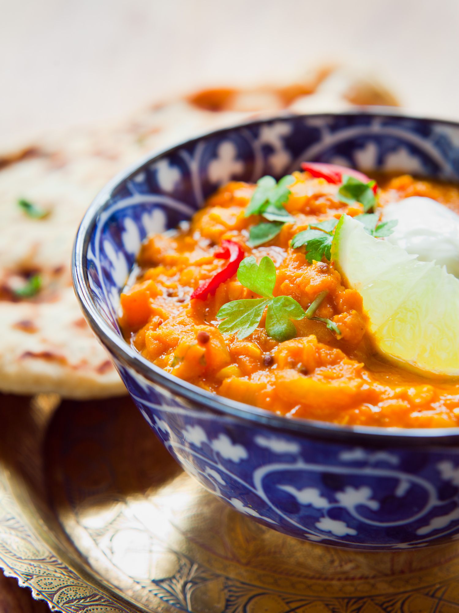 Vegetarische Indiase curry met spinazie en bananenbloesem.jpg