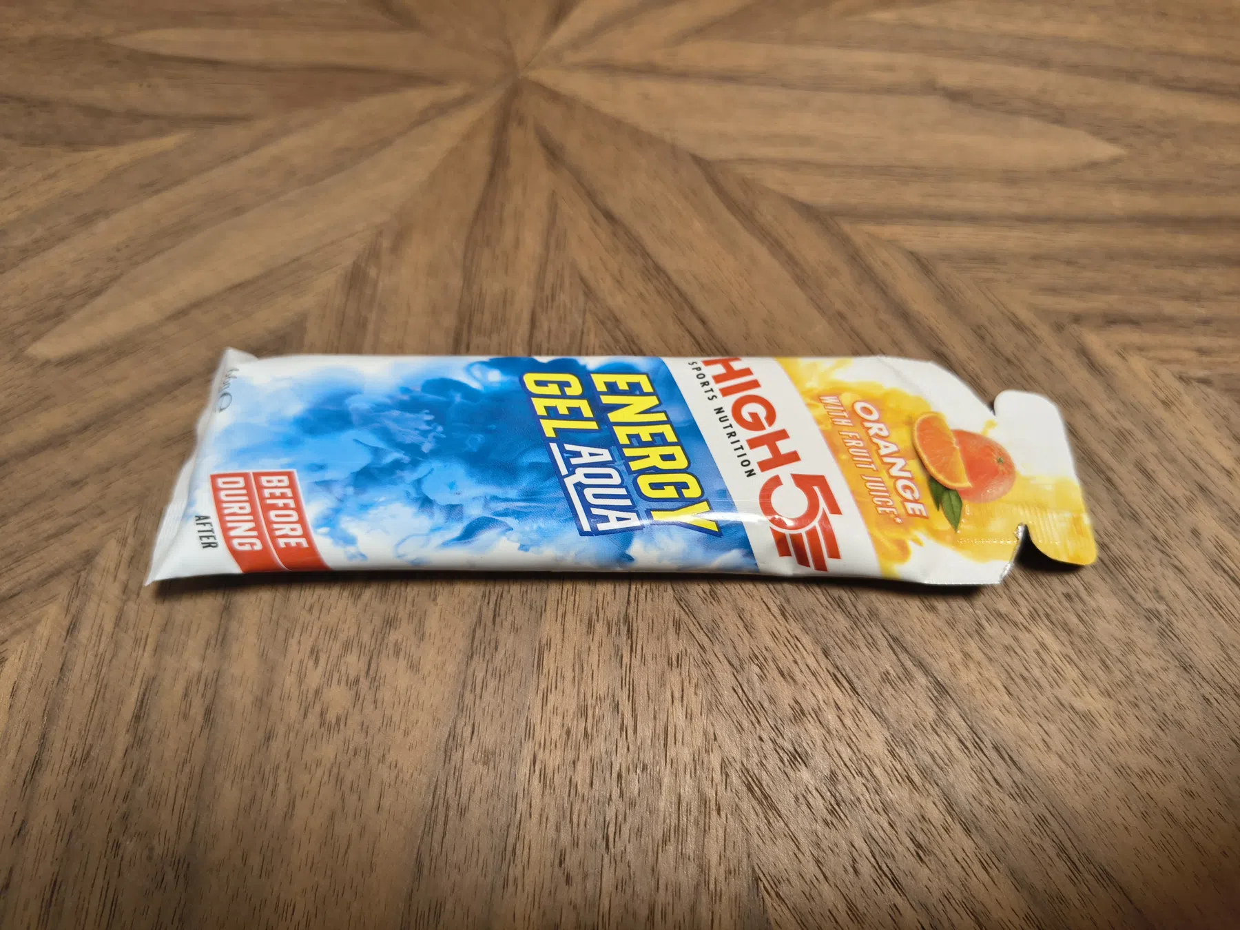 review high 5 energy gel aqua