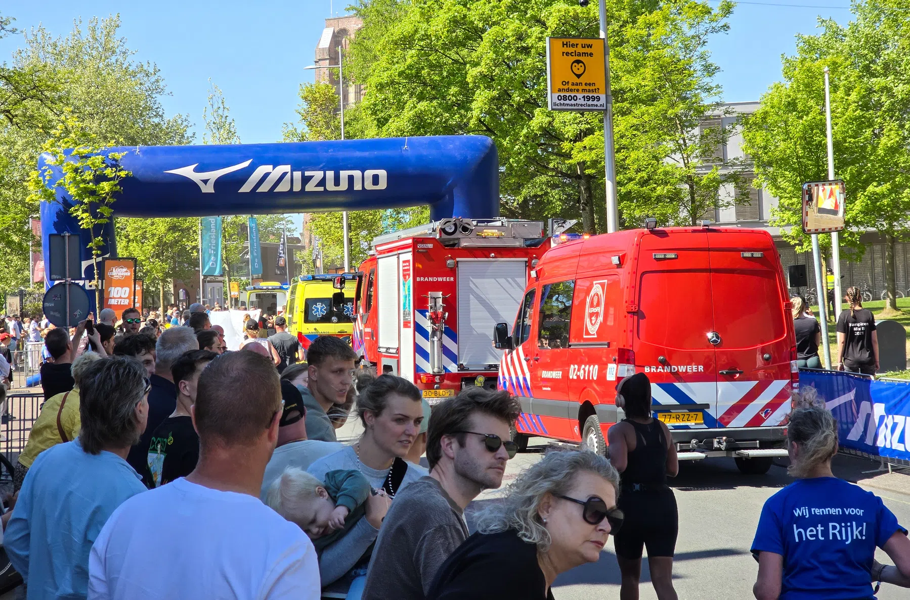 Eerste warme weekend overvalt loopevenementen in Nederland
