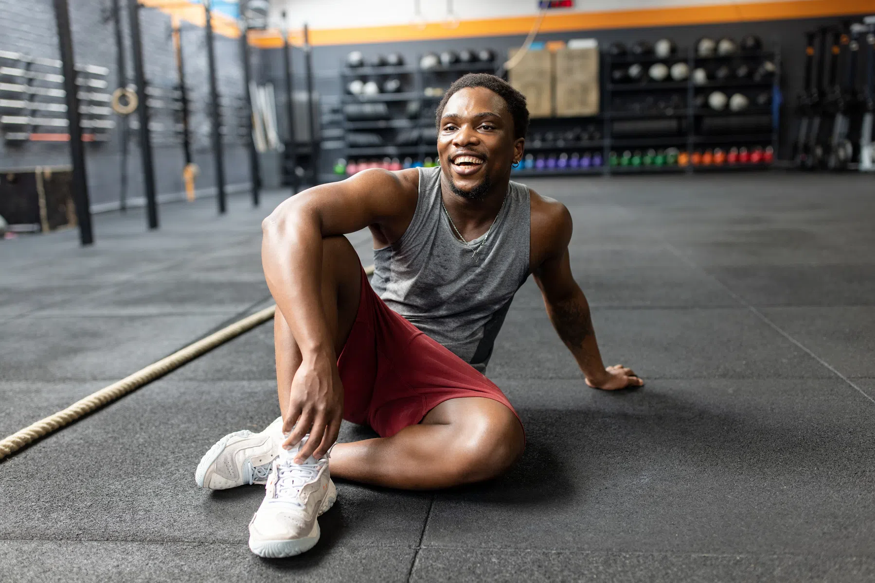oude sportschoenen gebruiken sportschool