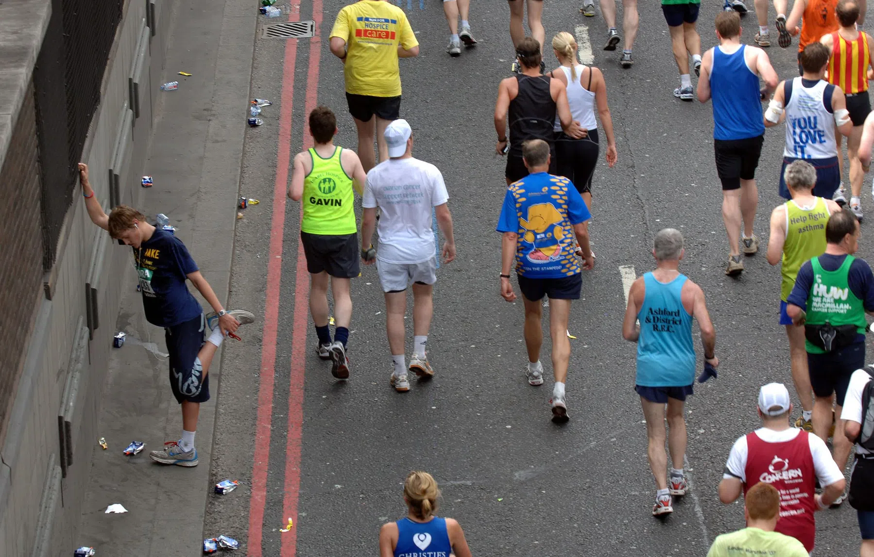 Kramp tijdens de marathon, wat kun je doen? 
