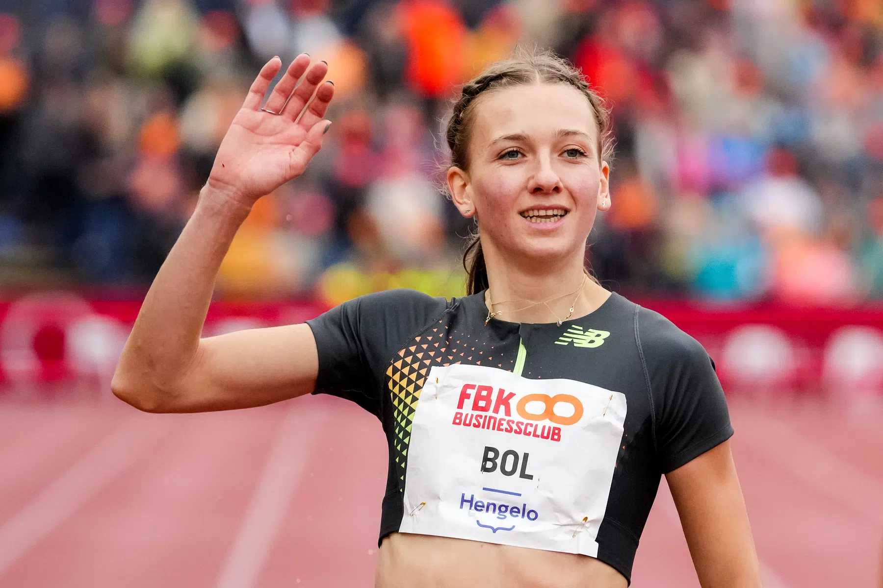 Femke Broeders-Bol loopt bij FBK Games voor het eerst 800 meter in Nederland