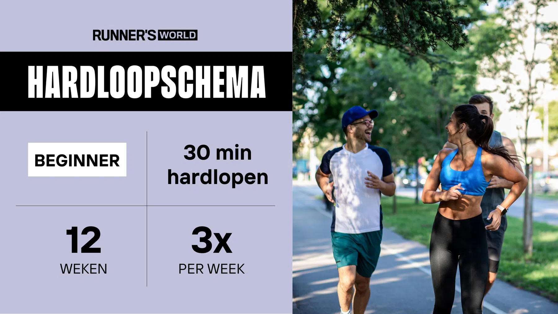 Hardloopschema beginners: in 12 weken 30 minuten achter elkaar hardlopen