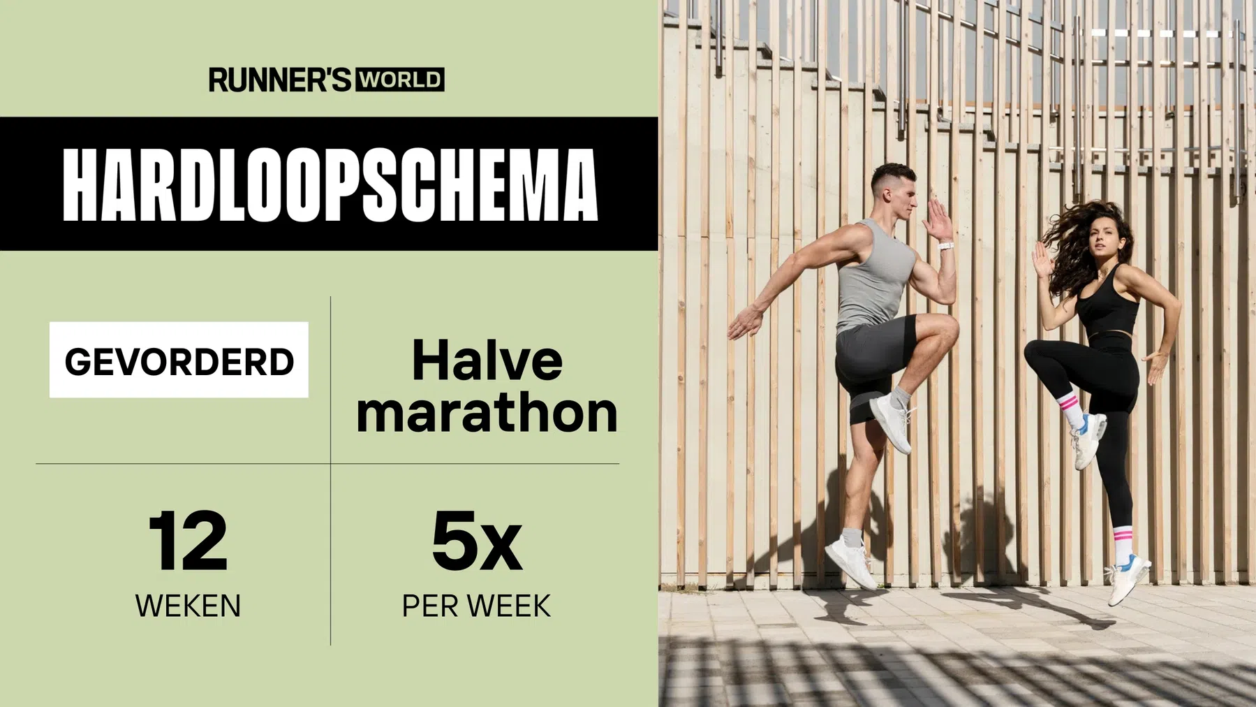Trainingsschema halve marathon 5 dagen