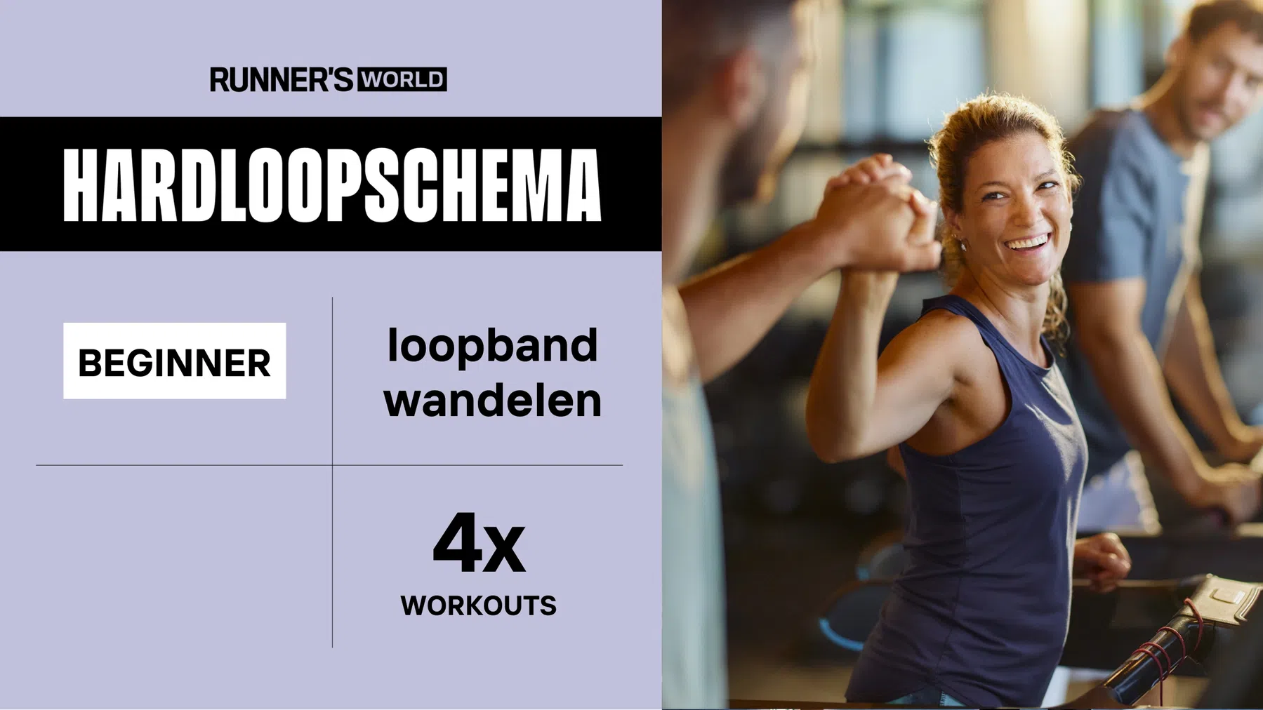 Loopband wandelen: 4 trainingen voor meer conditie en sterkere benen